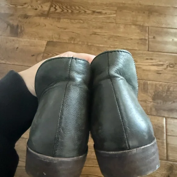 FREE PEOPLE Mont Blanc Sandal Black Leather Slip On Shoes size 8.5 - Picture 4 of 9